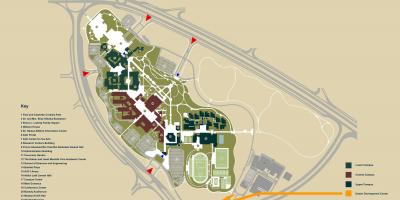 Karta över auc new kairo campus