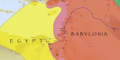 Karta över babylon, egypten