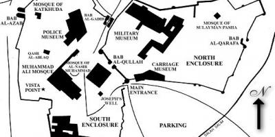 Karta över cairo citadel