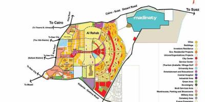 Karta över new cairo city