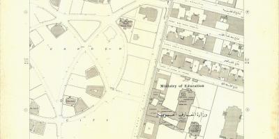 Karta över trädgård staden kairo 