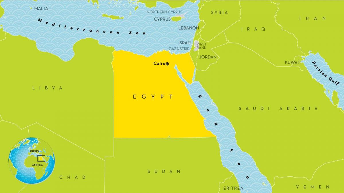 huvudstaden i egypten karta