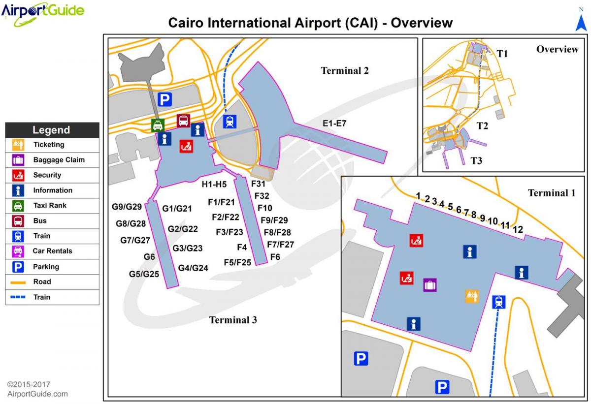 kairos internationella flygplats karta